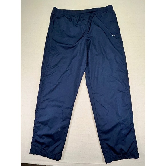 Vintage‎ Nike Men's Large Track Pants Windbreaker Sweatpants Net Liner Ankle Zip - Picture 1 of 10